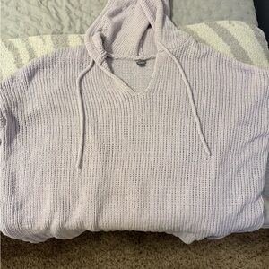 Lavender Knit Hoodie